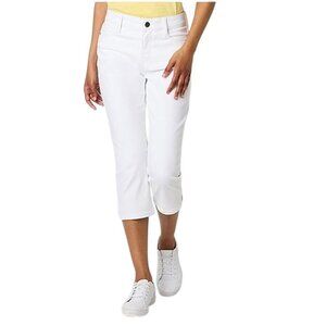 St. John's Bay Secretly Slender Mid Rise Denim Capri Size 4P NWT